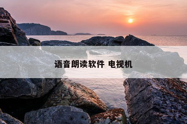 语音朗读软件 电视机