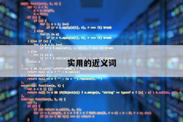 实用的近义词
