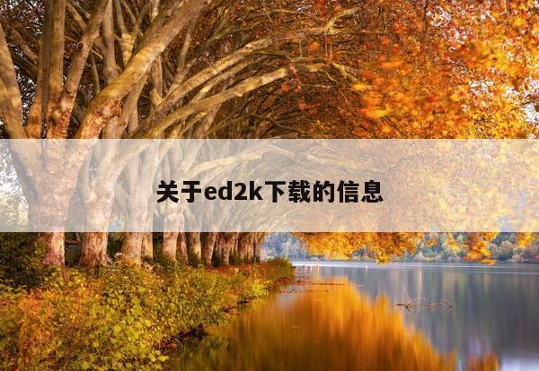 关于ed2k下载的信息