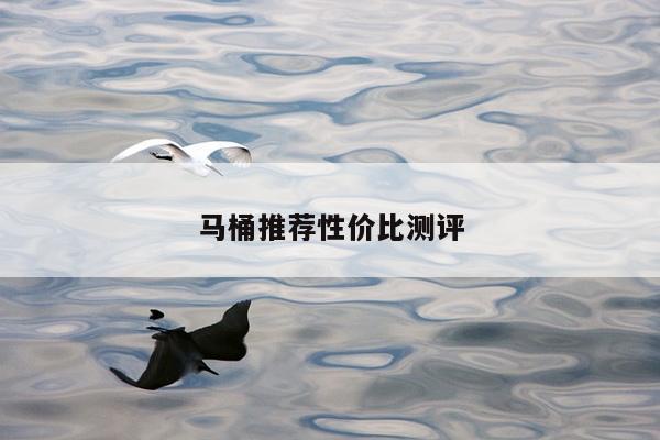 马桶推荐性价比测评