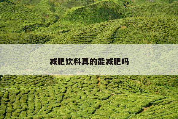 减肥饮料真的能减肥吗