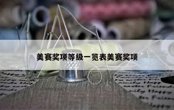 美赛奖项等级一览表美赛奖项