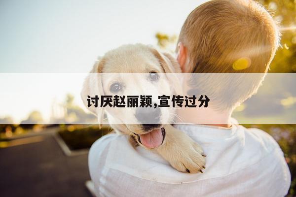 讨厌赵丽颖,宣传过分