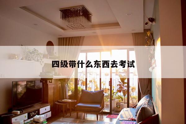 四级带什么东西去考试