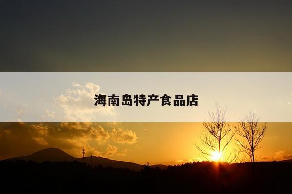 海南岛特产食品店
