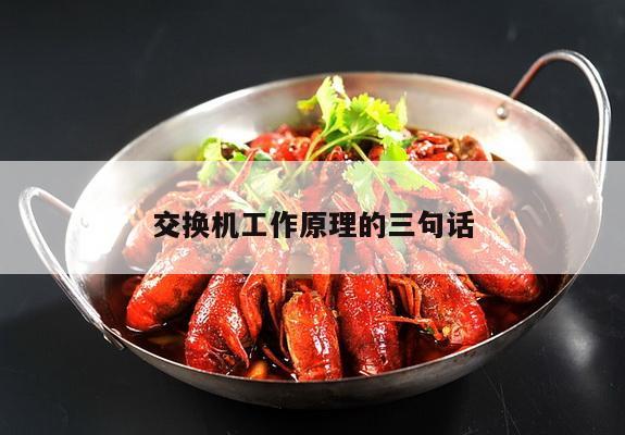 交换机工作原理的三句话
