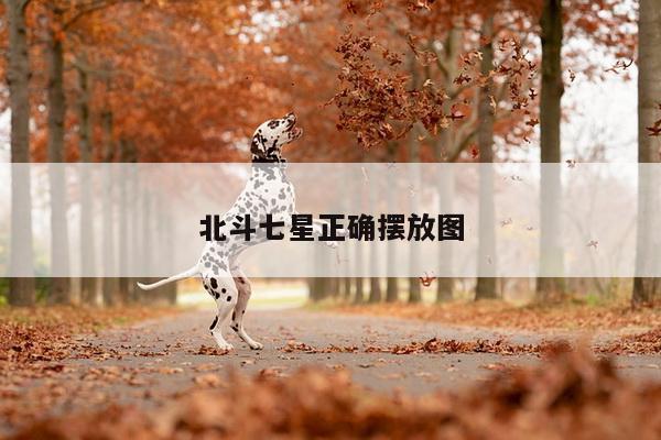 北斗七星正确摆放图
