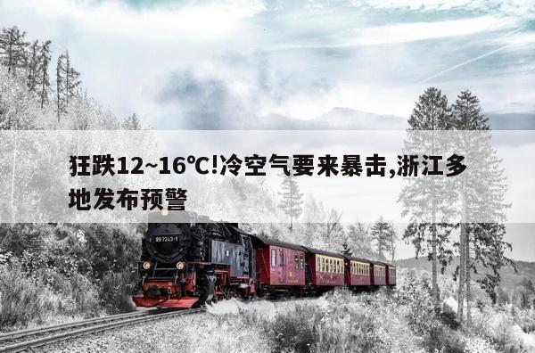 狂跌12~16℃!冷空气要来暴击,浙江多地发布预警
