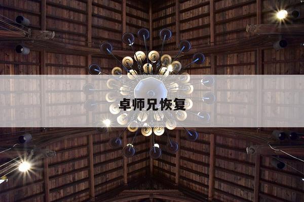 卓师兄恢复
