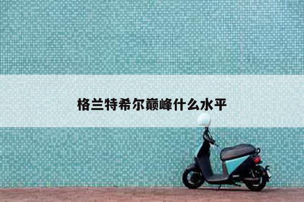 格兰特希尔巅峰什么水平
