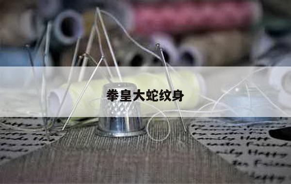 拳皇大蛇纹身