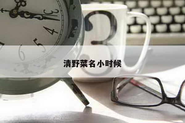 清野菜名小时候