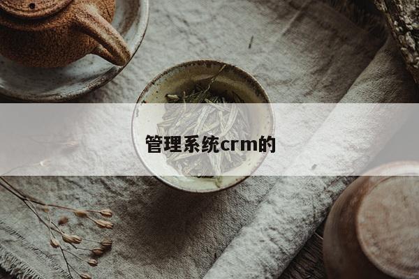 管理系统crm的