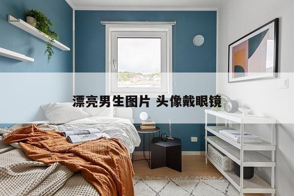 漂亮男生图片 头像戴眼镜