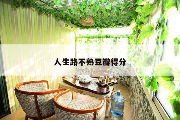 人生路不熟豆瓣得分