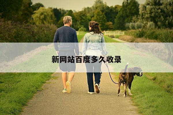 新网站百度多久收录