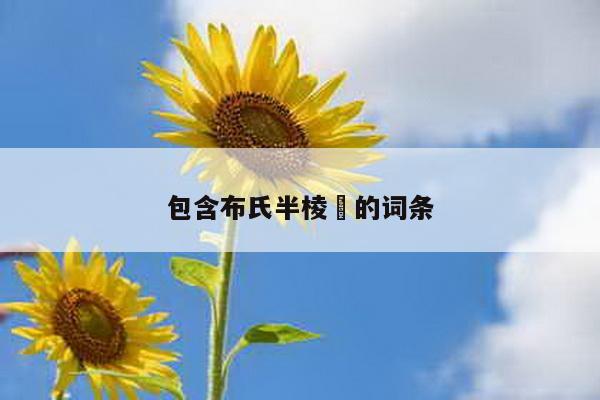 包含布氏半棱鳀的词条