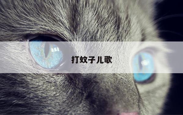 打蚊子儿歌
