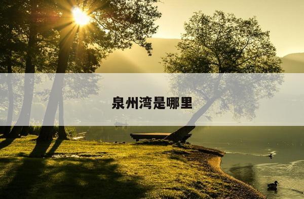泉州湾是哪里